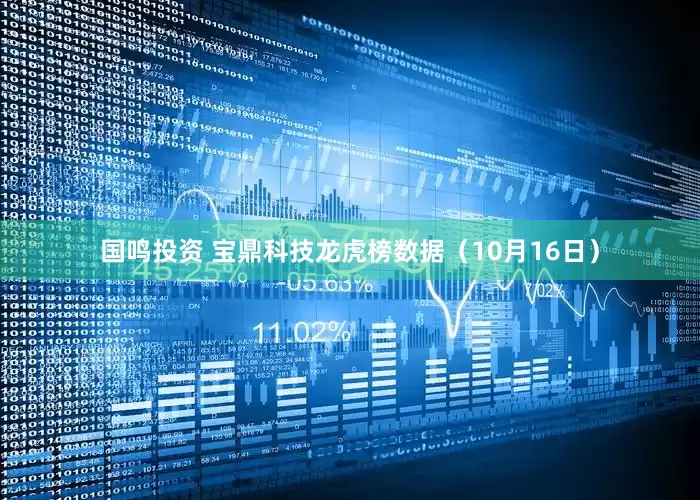 国鸣投资 宝鼎科技龙虎榜数据（10月16日）